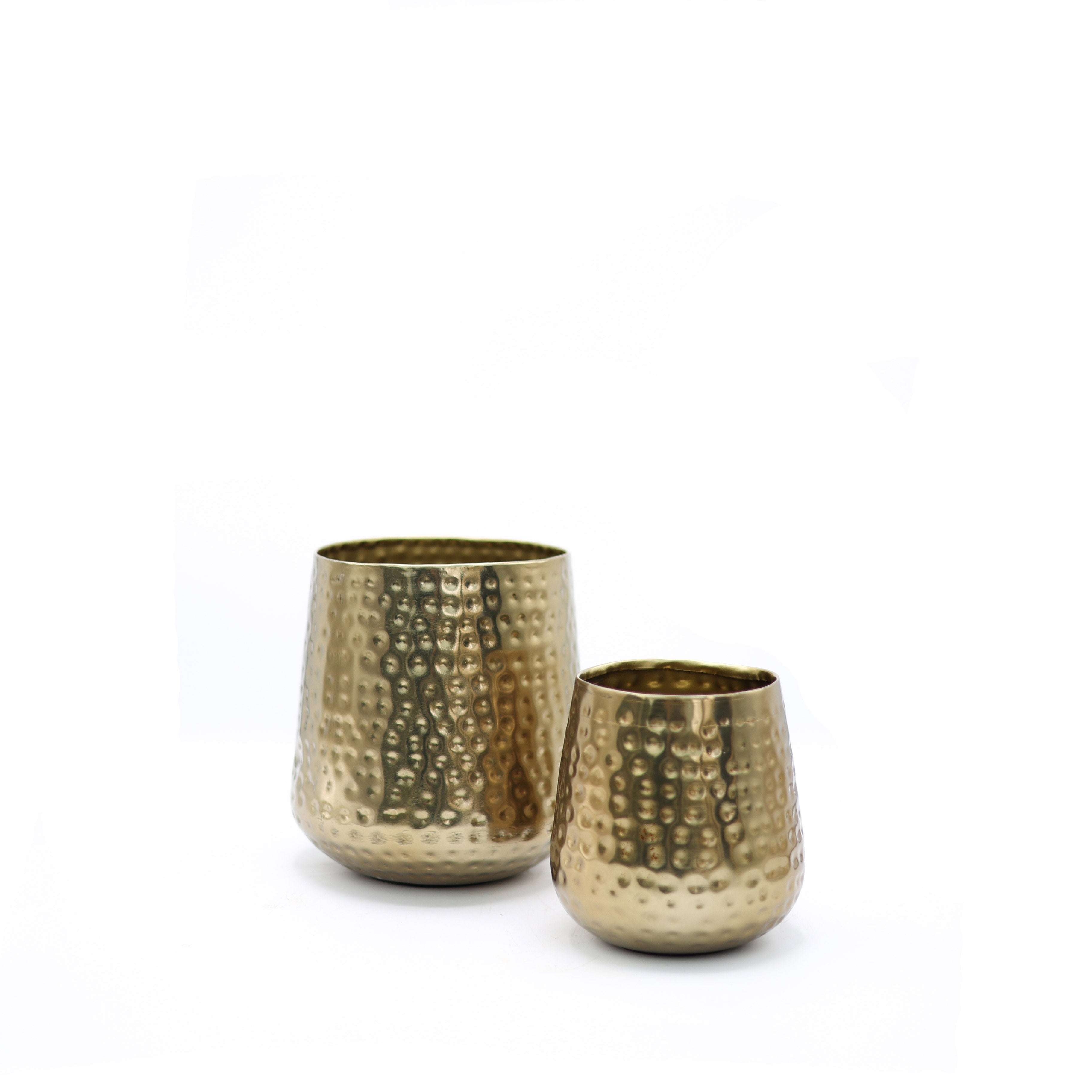 Iason Metal Saksı Gold Büyük Boy