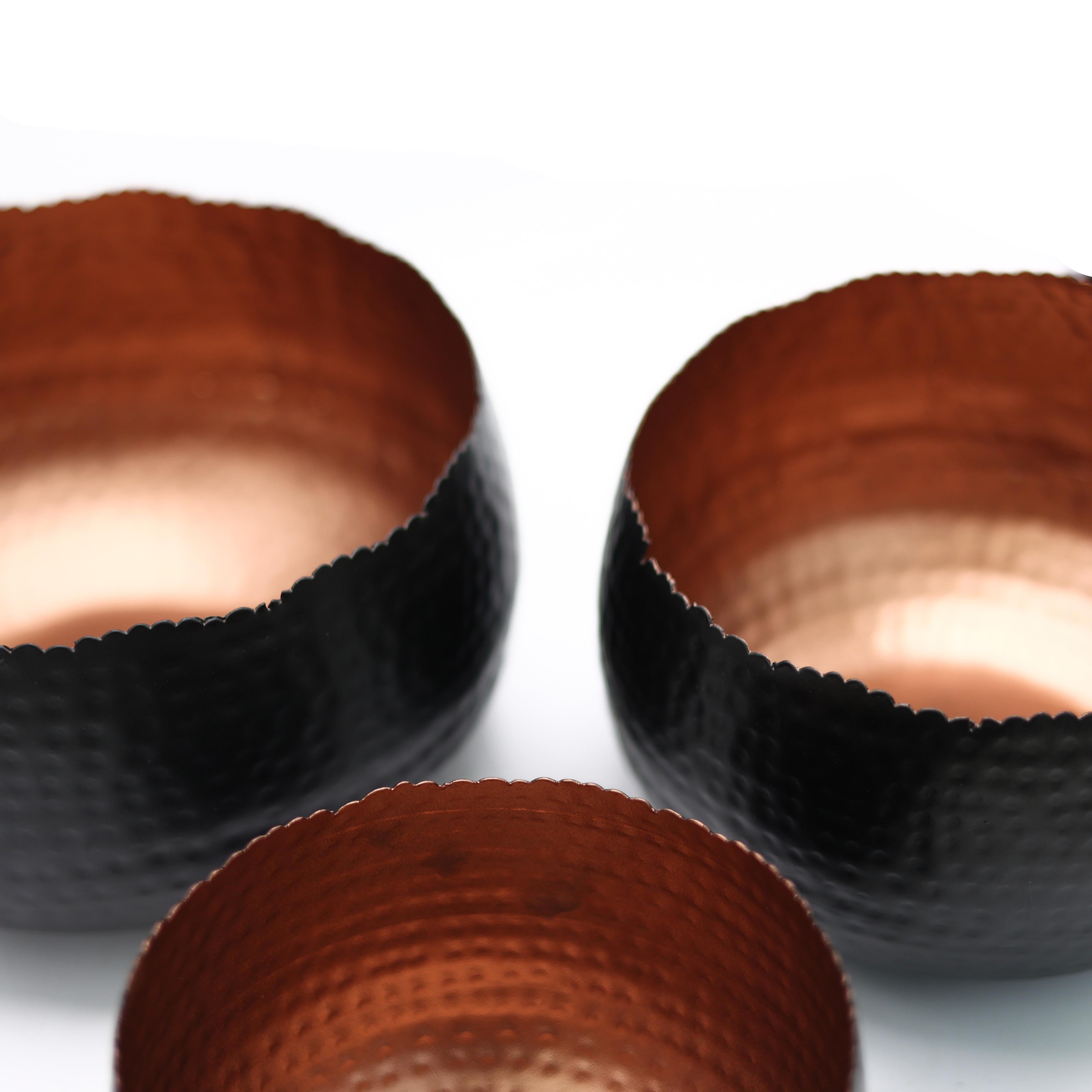 Febris Metal Saksı Küçük Boy Bronz Siyah