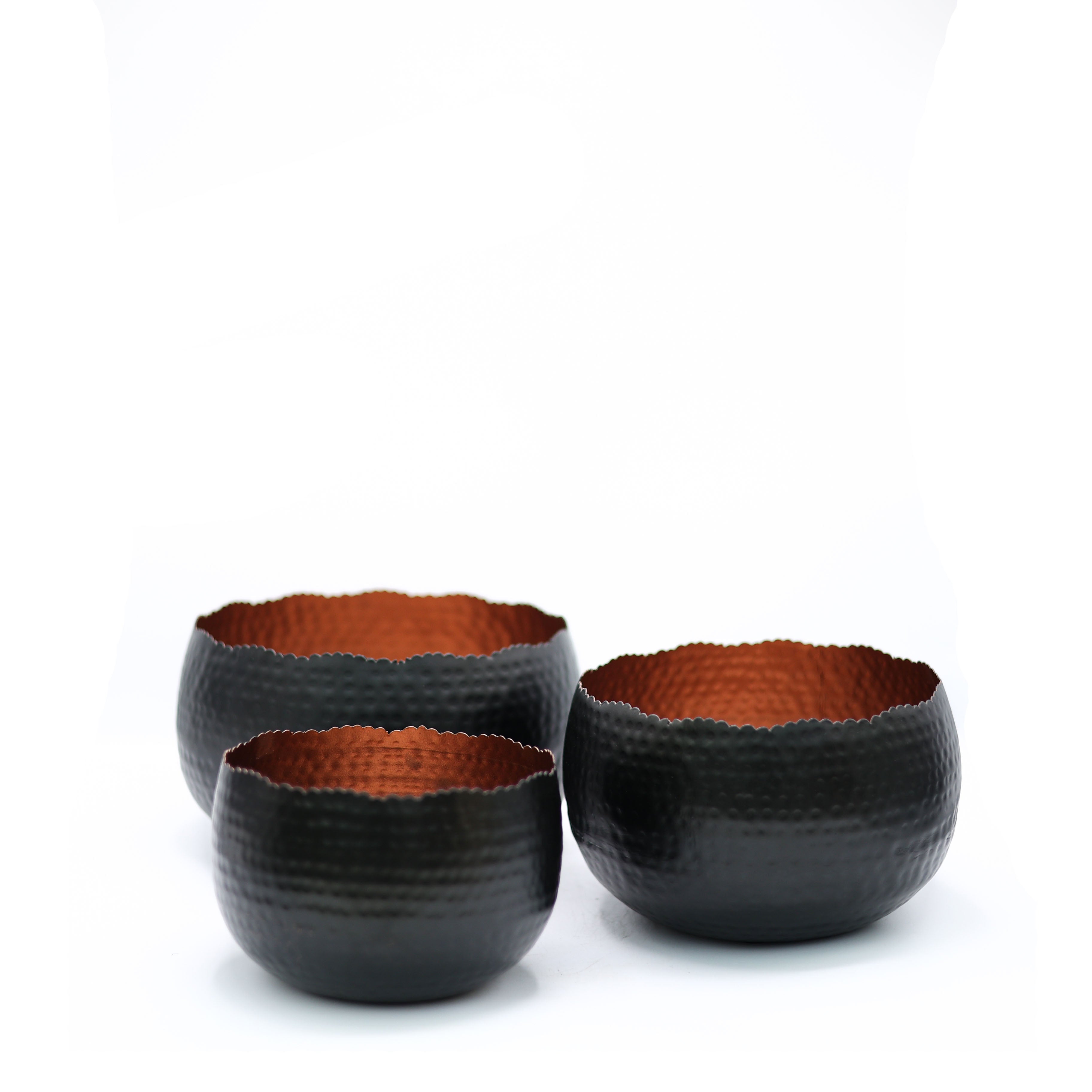 Febris Metal Saksı Orta Boy Bronz Siyah