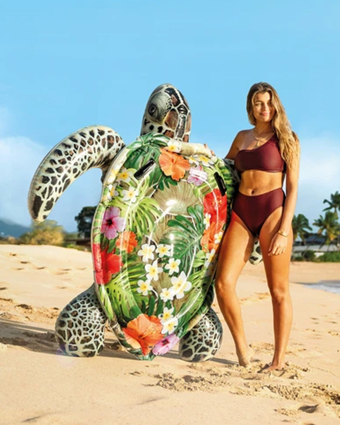 Intex Desenli Şişme Kaplumbağa Deniz Yatağı