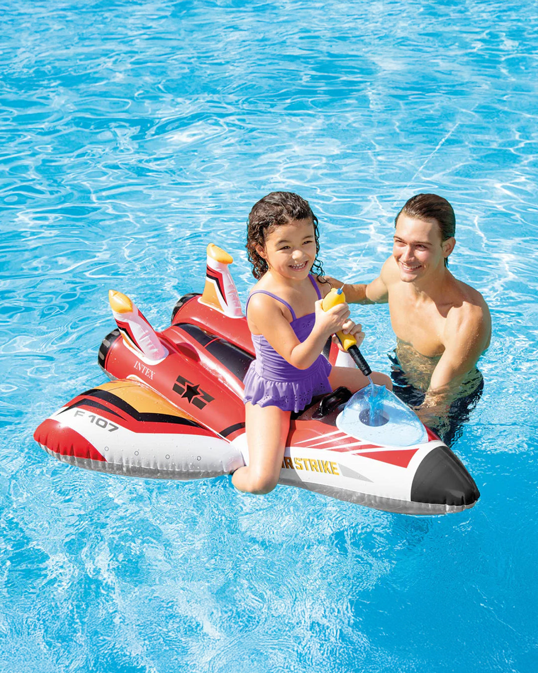 Intex Kırmızı Şişme Savaş Uçağı Deniz Oyuncağı