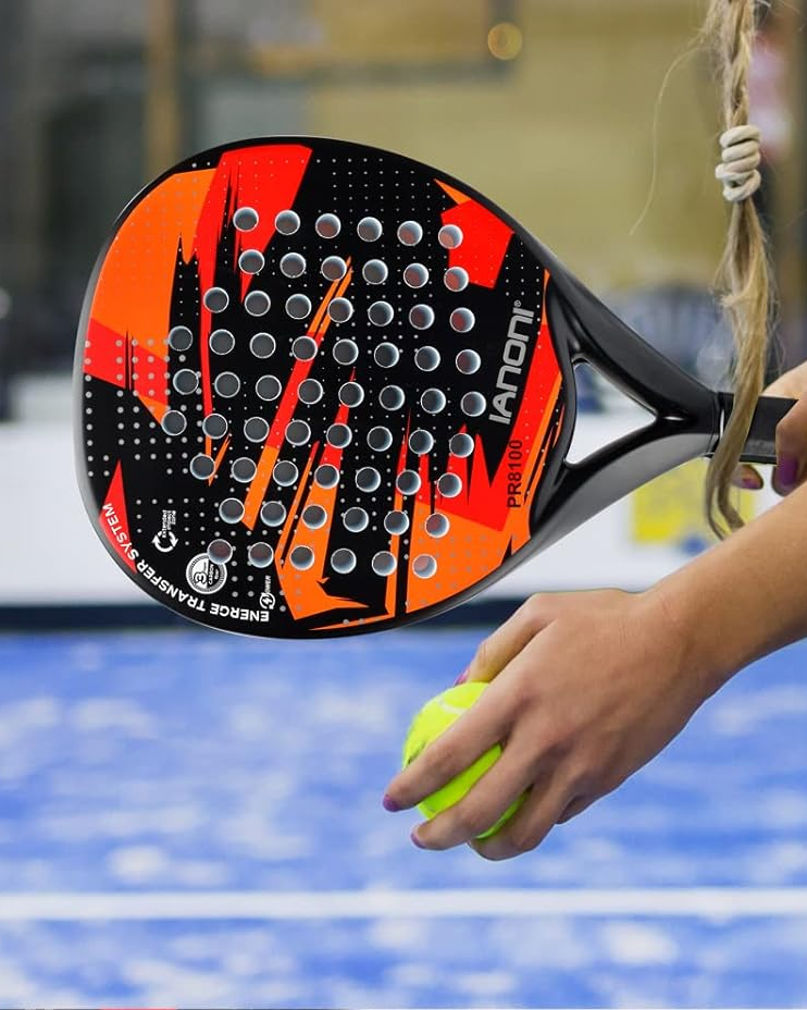 Karbon Fiber Padel Raketi Kırmızı