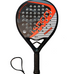 Ianoni 45,5 cm karbon fiber kırmızı ve siyah padel raketi PR8300.