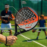 Karbon Fiber Padel Raketi Kırmızı