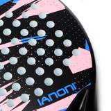Karbon Fiber Padel Raketi Mavi Pembe