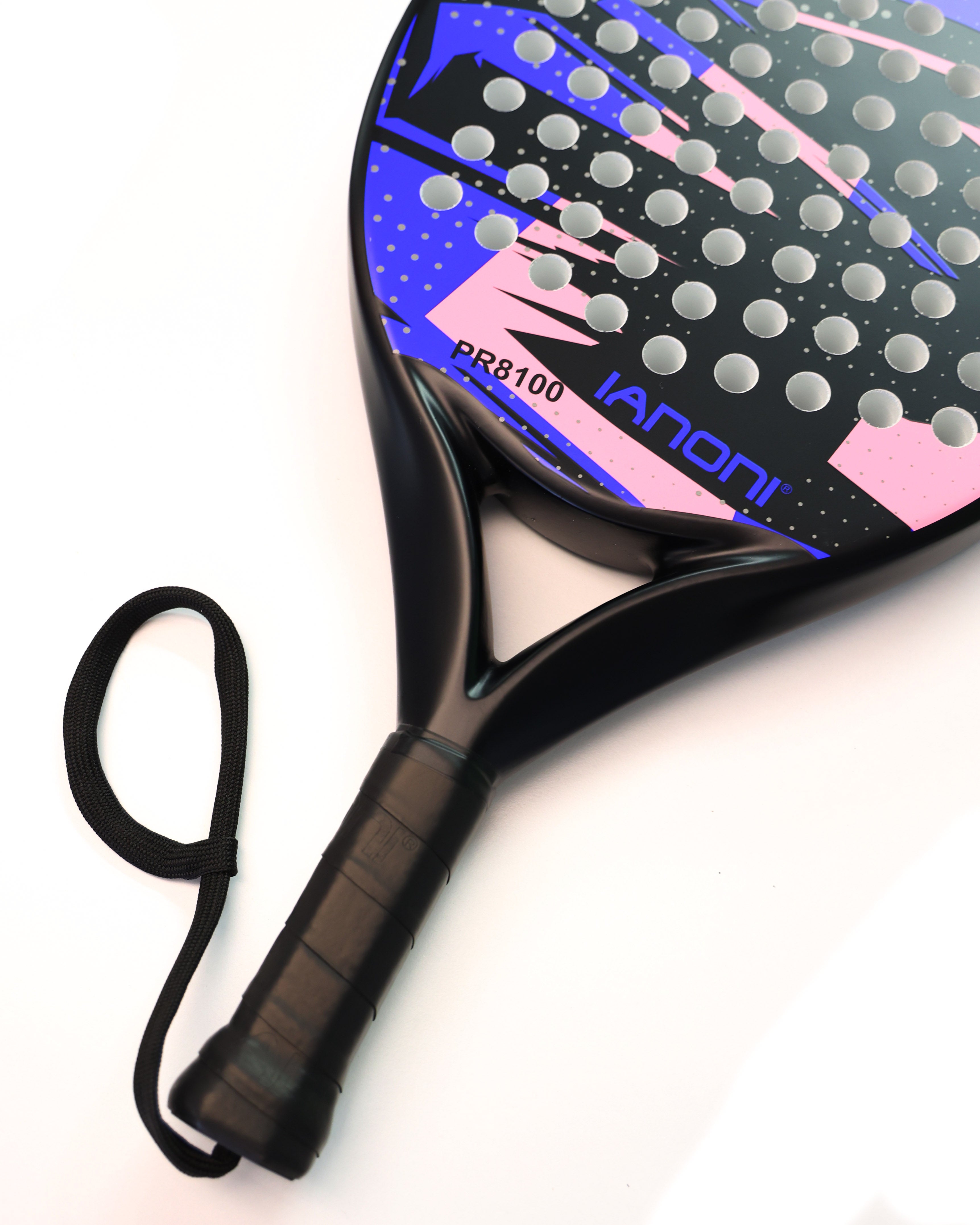 Karbon Fiber Padel Raketi – Mavi-Pembe