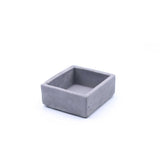 Kare Beton Saksı 10 Cm Gri