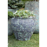 Koral Mercan Küp Saksı Mavi