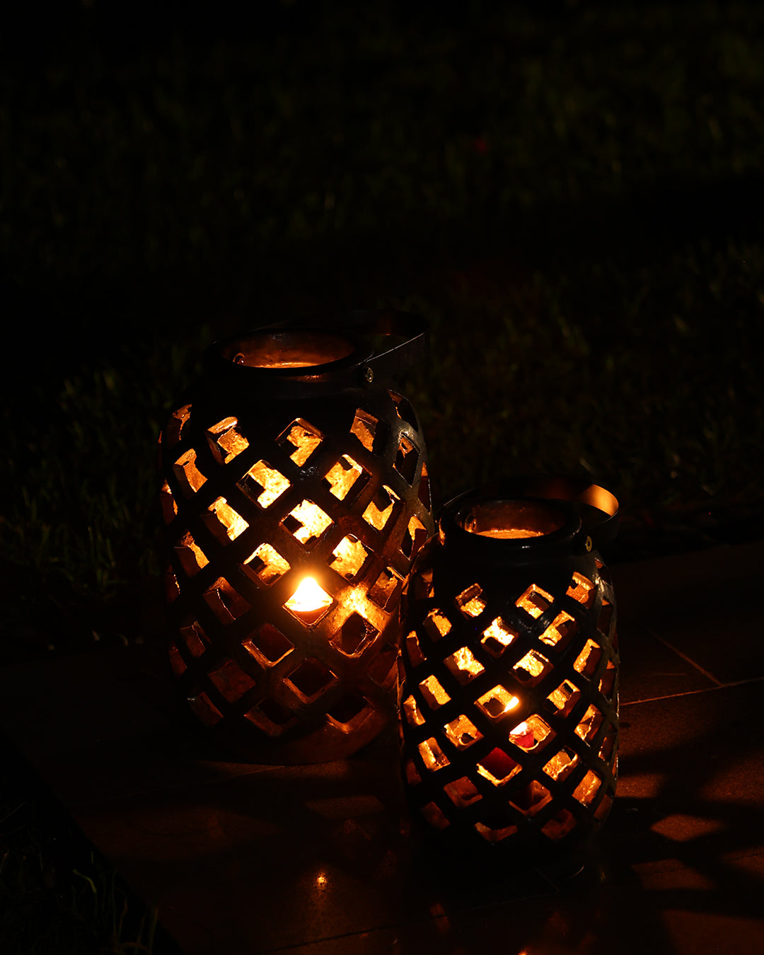 Lantern Bronz Küçük Boy Mumluk
