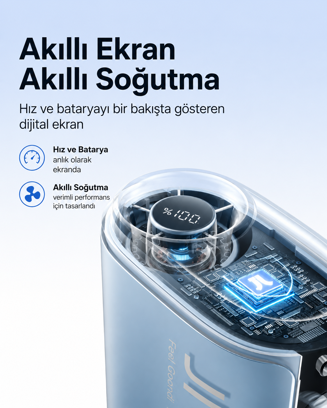 Life 5 Boyun Fanı Mavi