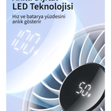 Life 7 El Fanı & Masaüstü Fan 5000 mAh Pembe