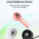 Life 7 El Fanı & Masaüstü Fan 5000 mAh Pembe