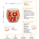 Love Metal Saksı S