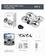 HARVOX M88 engel sensörlü 1080P HD kameralı profesyonel drone, uzaktan kumanda ve 2 batarya