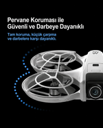 HARVOX M88 engel sensörlü 1080P HD kameralı profesyonel drone, uzaktan kumanda ve 2 batarya