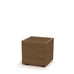 PROSPERPLAST 38.5x38.5x37 cm Madeira ahşap görünümlü kahverengi kare plastik saksı.