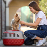 Maxy Evcil Hayvan Taşıma Kutusu Bordo