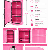 Metal Varil Dolap Pembe
