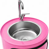 Metal Varil Dolaplı Çeşme Pembe