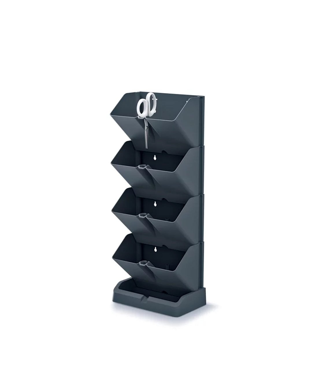 Mini Garden Vertical Dikey Bahçe Modülü 11.4x19.5x47.5 cm antrasit istiflenebilir saksı