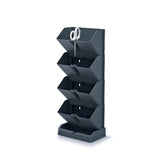 Mini Garden Vertical Dikey Bahçe Modülü 11.4x19.5x47.5 cm antrasit istiflenebilir saksı