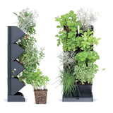 Mini Garden Vertical Dikey Bahçe Modülü 11.4x19.5x47.5 cm antrasit istiflenebilir saksı