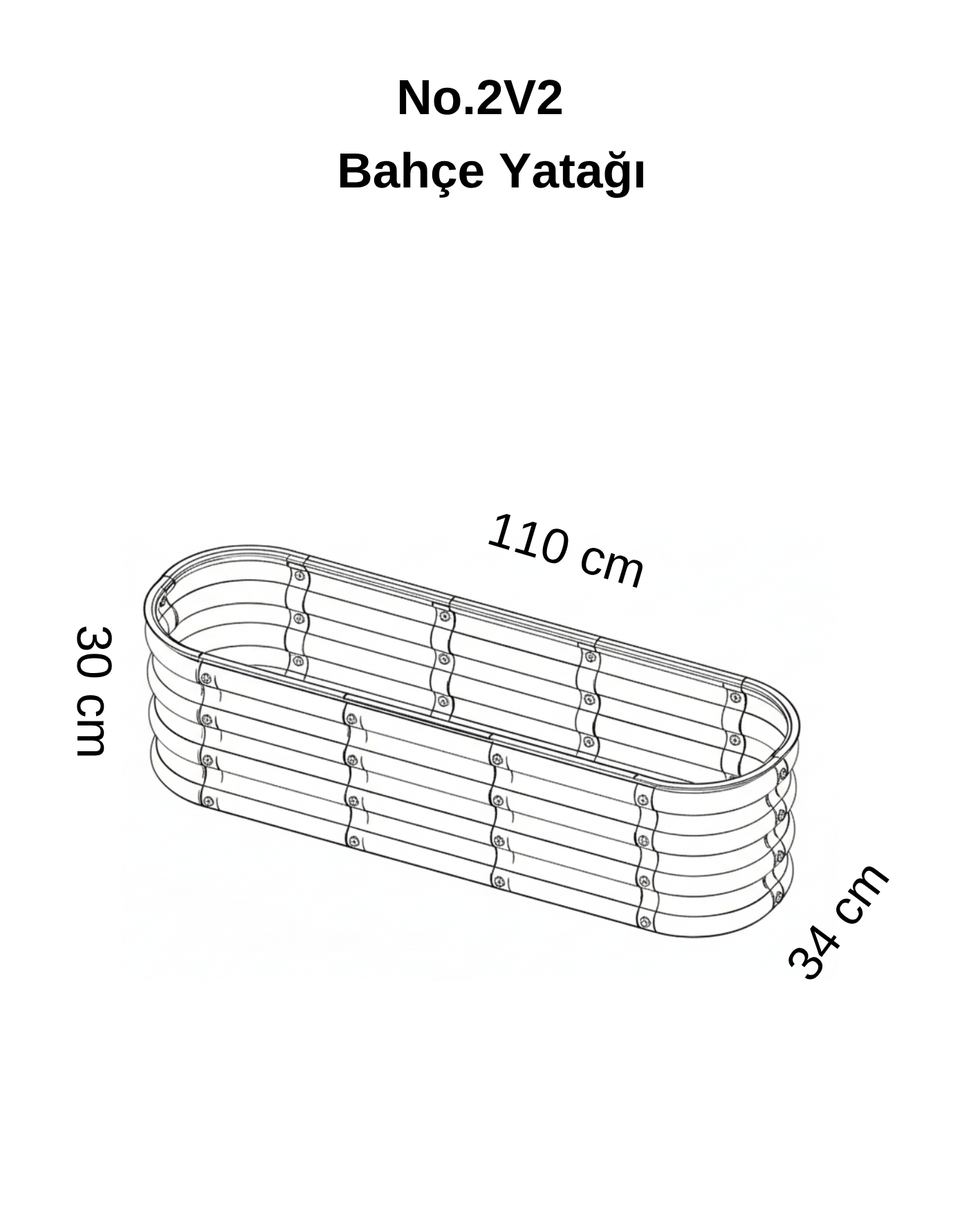 Modüler Yükseltilmiş Bahçe
Yatağı Çiçeklik No:2V2 Kapuçino