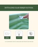 Bahçe Kulesi 140x35x30 cm Modüler Yükseltilmiş Bahçe Yatağı kutu içeriği; somun, civata ve montaj anahtarı detayı.