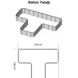Modüler Yükseltilmiş
Bahçe Yatağı No:15 Gri