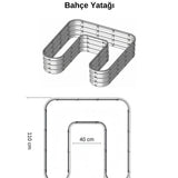 Modüler Yükseltilmiş
Bahçe Yatağı No:23 Kapuçino