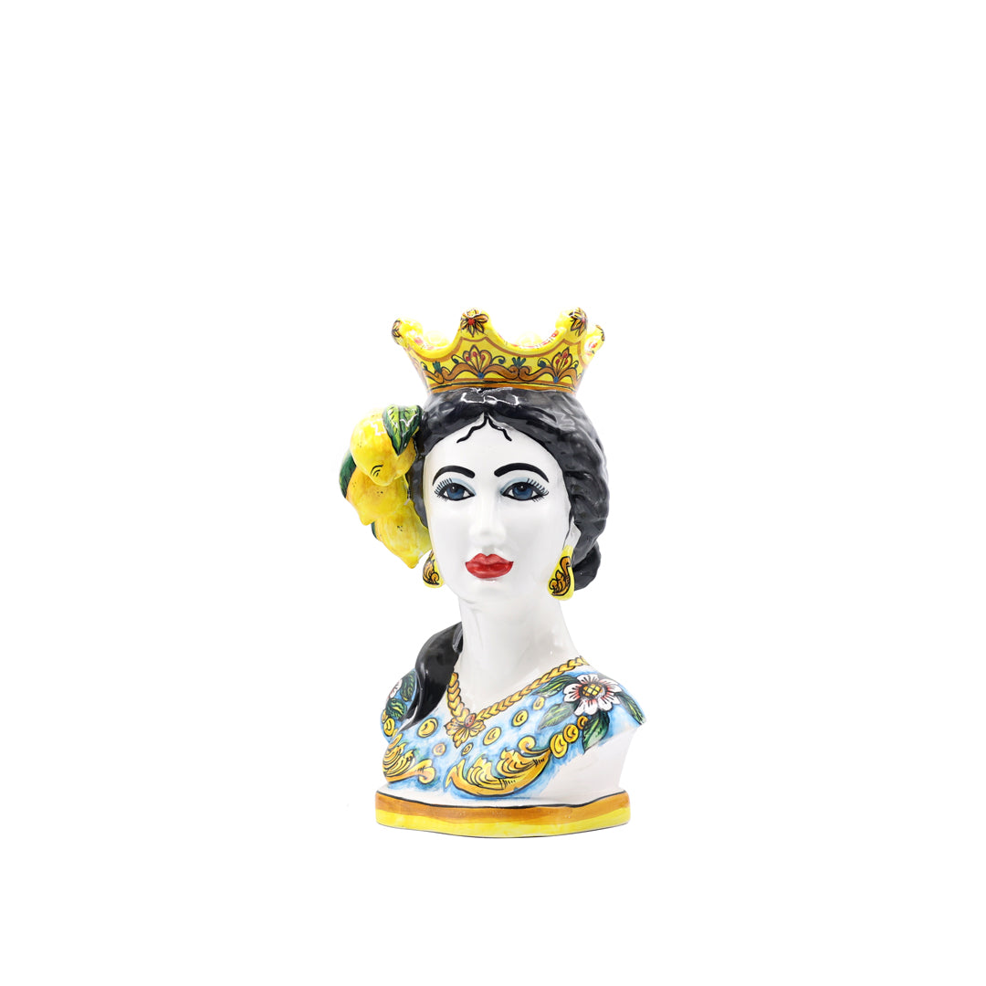 Moor Desenli Büst Heykel