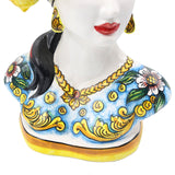 Moor Desenli Büst Heykel