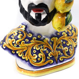 Moor Desenli Büst Heykel