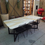 Moroccan White Mermer Masa