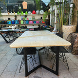 Moroccan White Mermer Masa