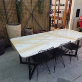 Moroccan White Mermer Masa