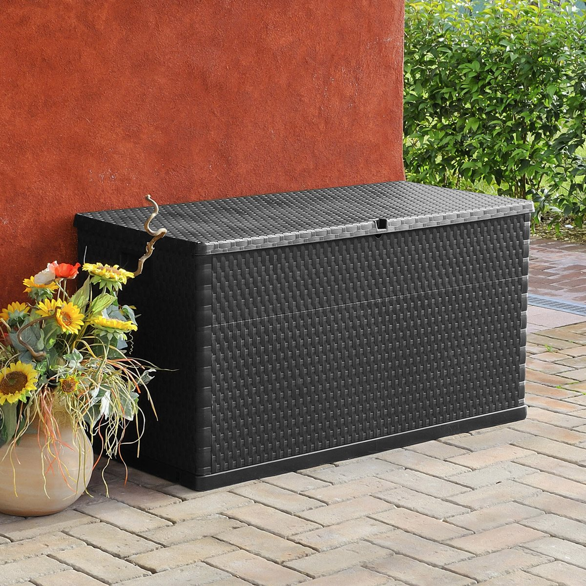 Multibox Rattan Bahçe Dolabı Antrasit