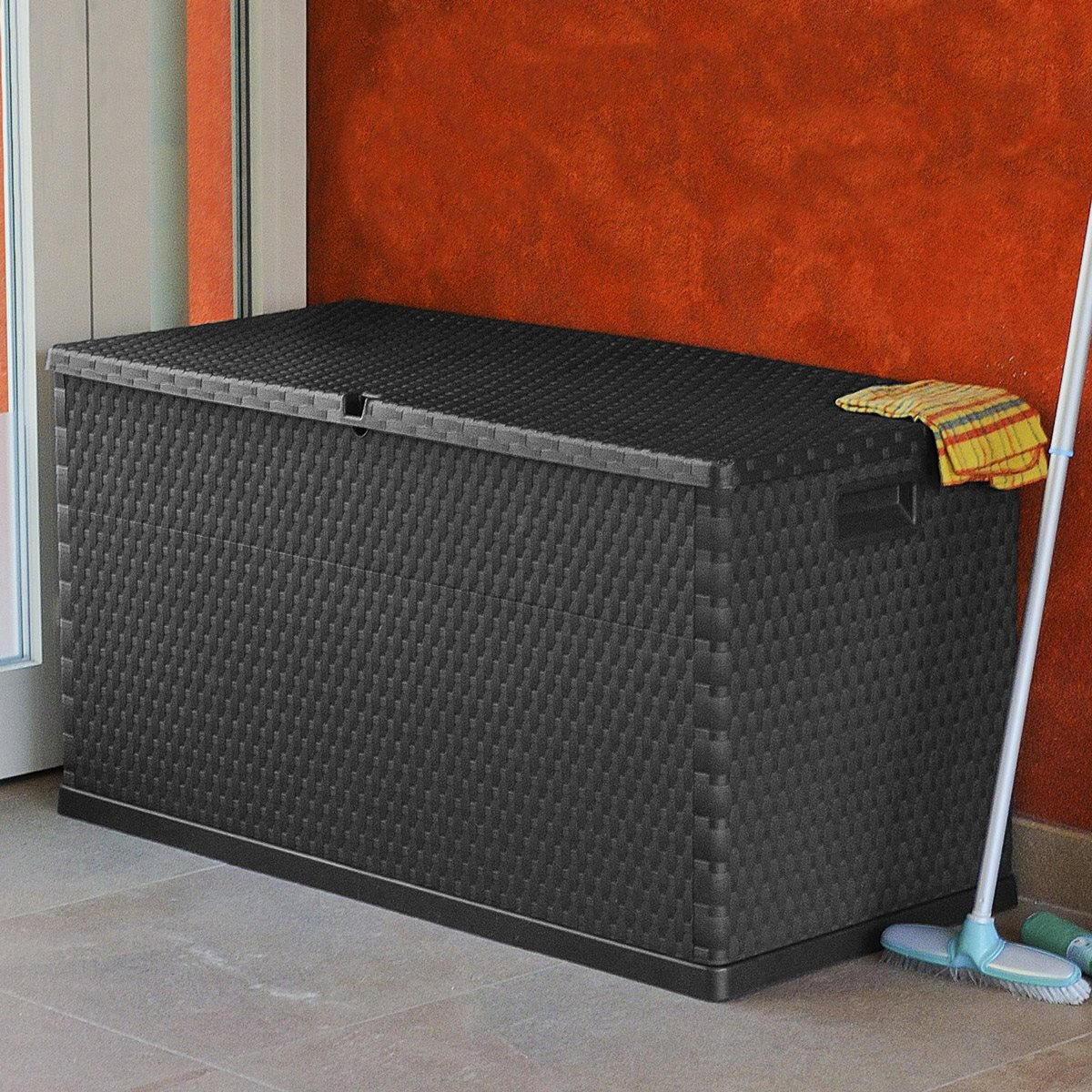 Multibox Rattan Bahçe Dolabı Antrasit