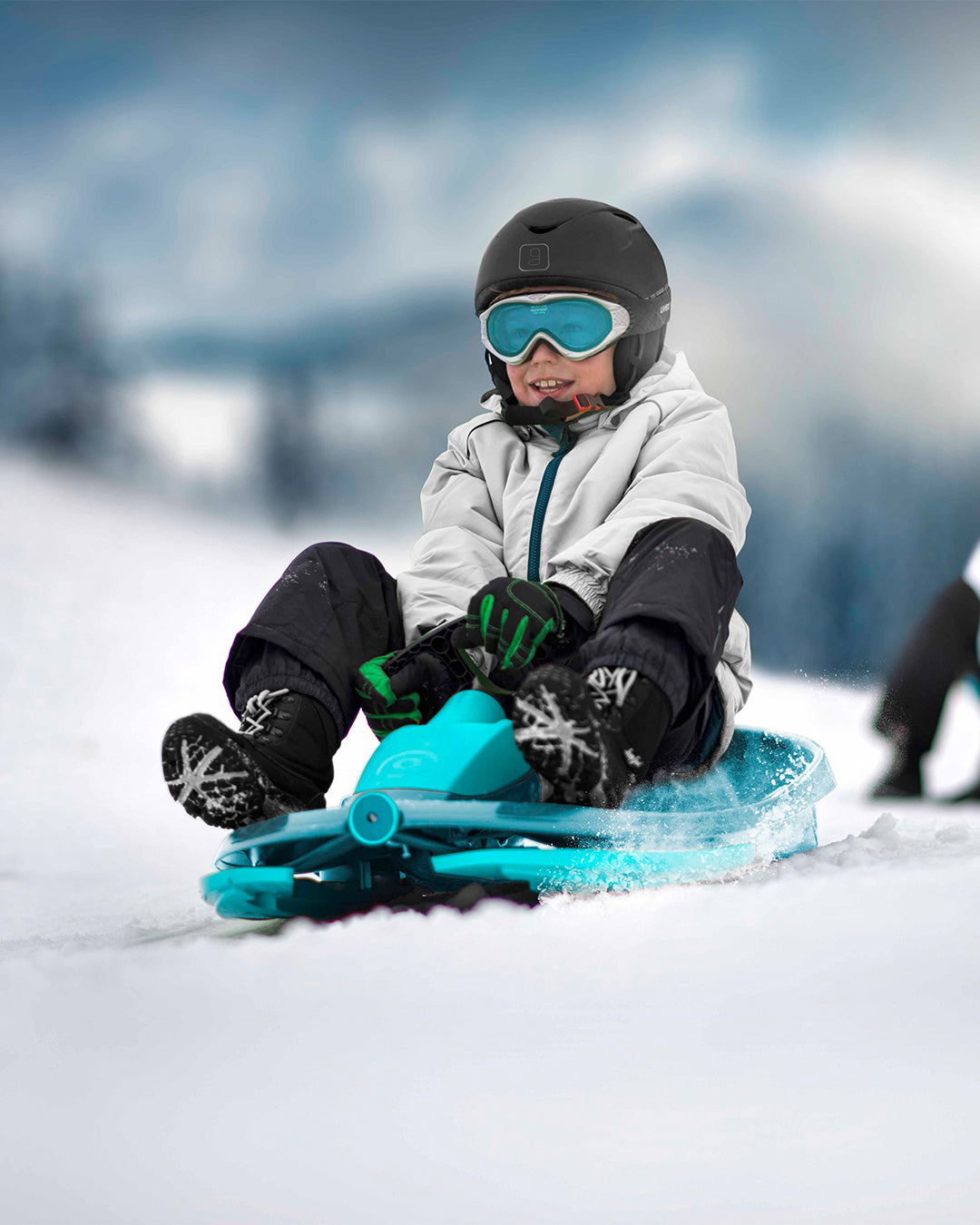 Nimbus - Direksiyonlu Kar Kızağı - Mavi