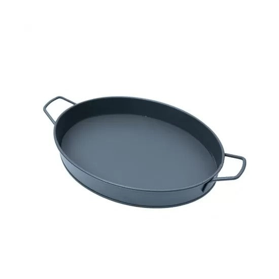 Oval Tepsi Büyük Boy Siyah