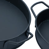 Oval Tepsi Orta Boy Siyah