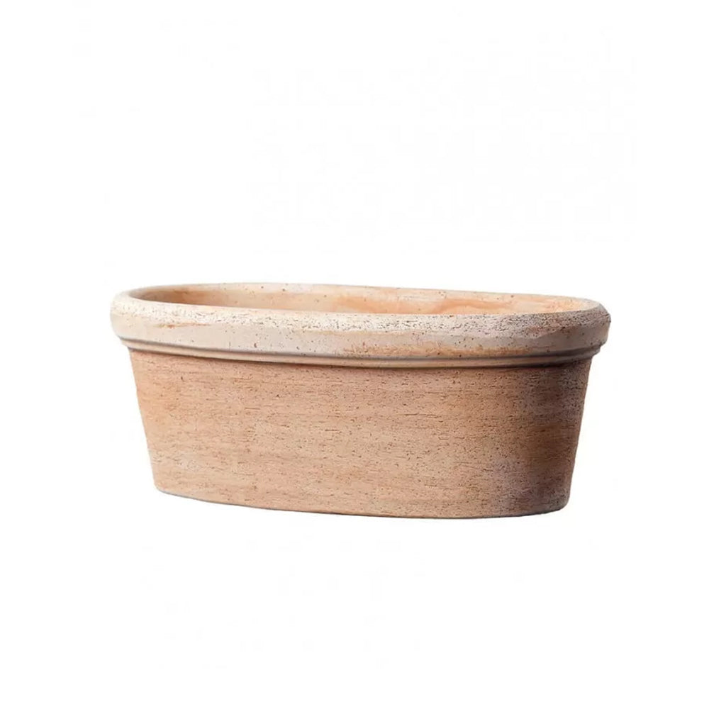 Ovale Etrusco Toprak Saksı Terracota