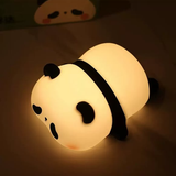 Panda 7 Renk Işıklı Silikon Gece Lambası