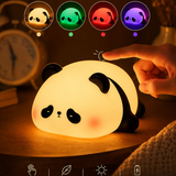 Panda 7 Renk Işıklı Silikon Gece Lambası