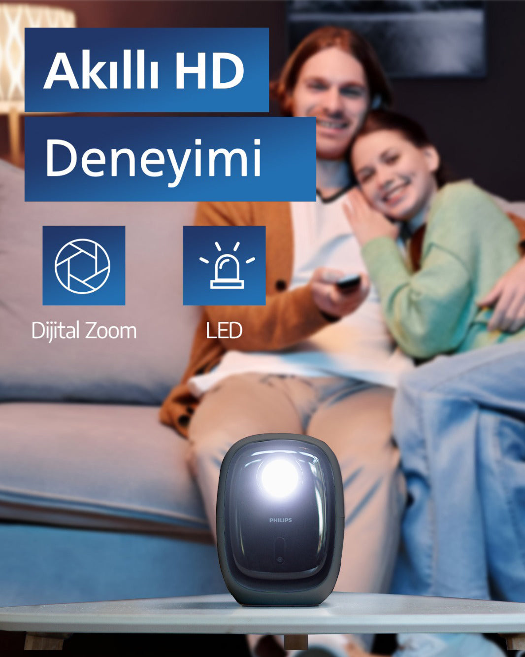 Philips NeoPix 130 Akıllı Ev Projektörü Siyah