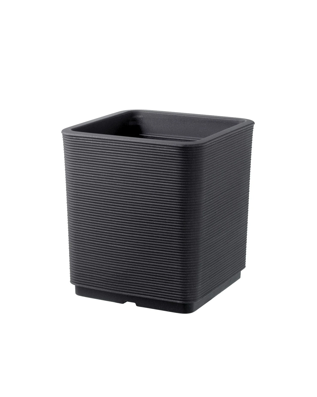 Pixel Groove Plastik Saksı Antrasit