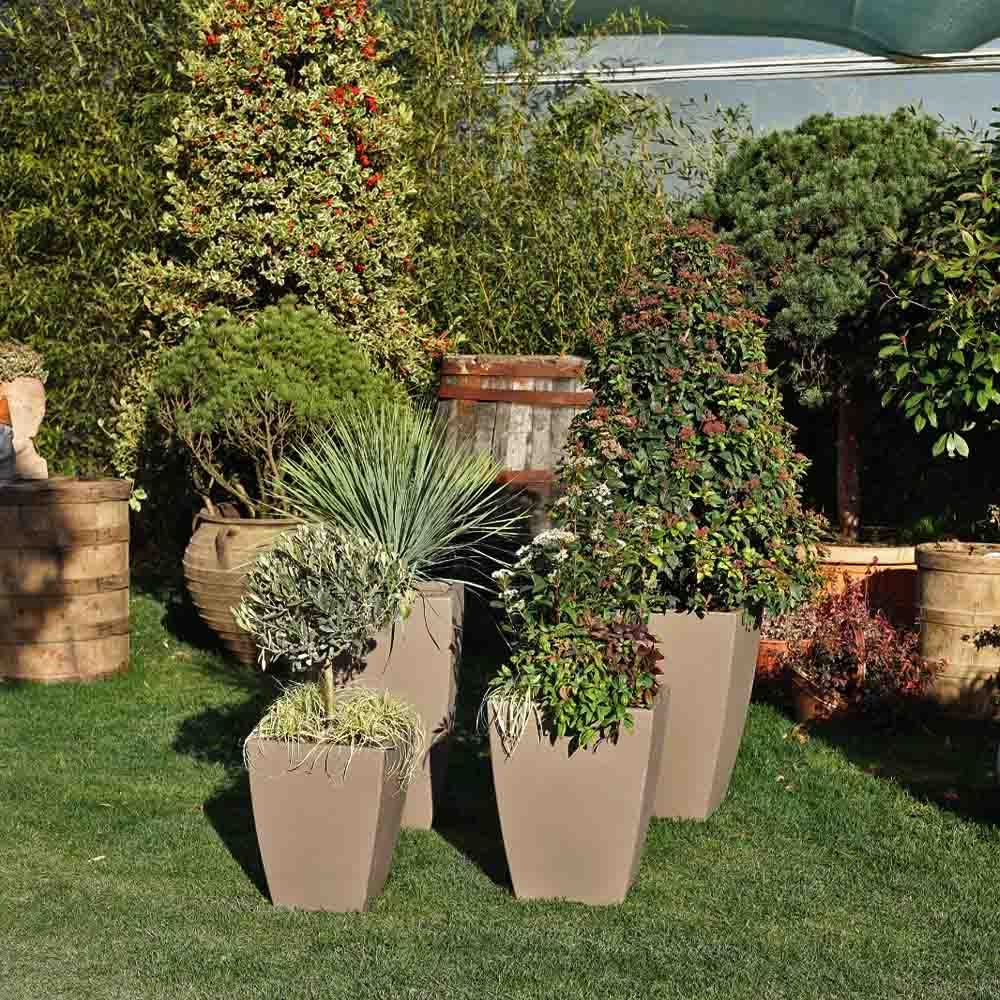 Quadro Veneto 40 Plastik Saksı Kapuçino