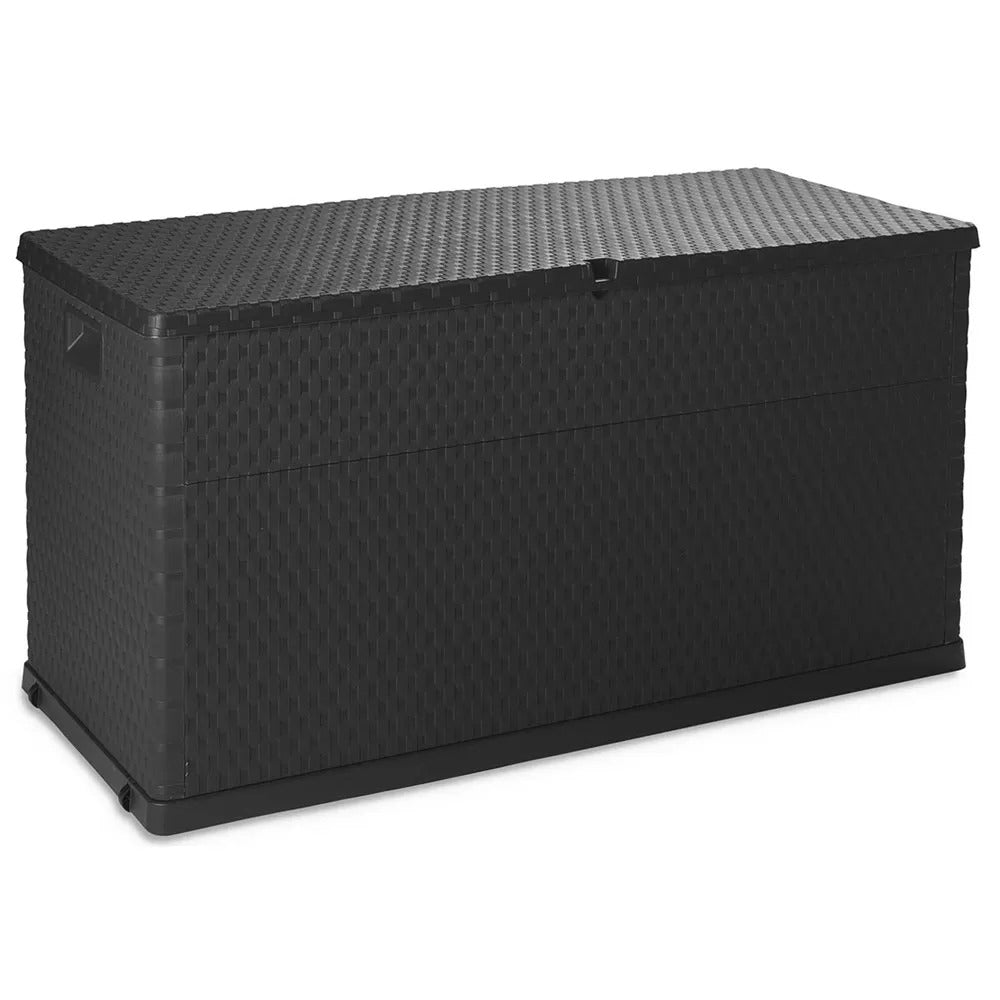 Rattan Bahçe Depolama Dolabı / Sandığı Antrasit