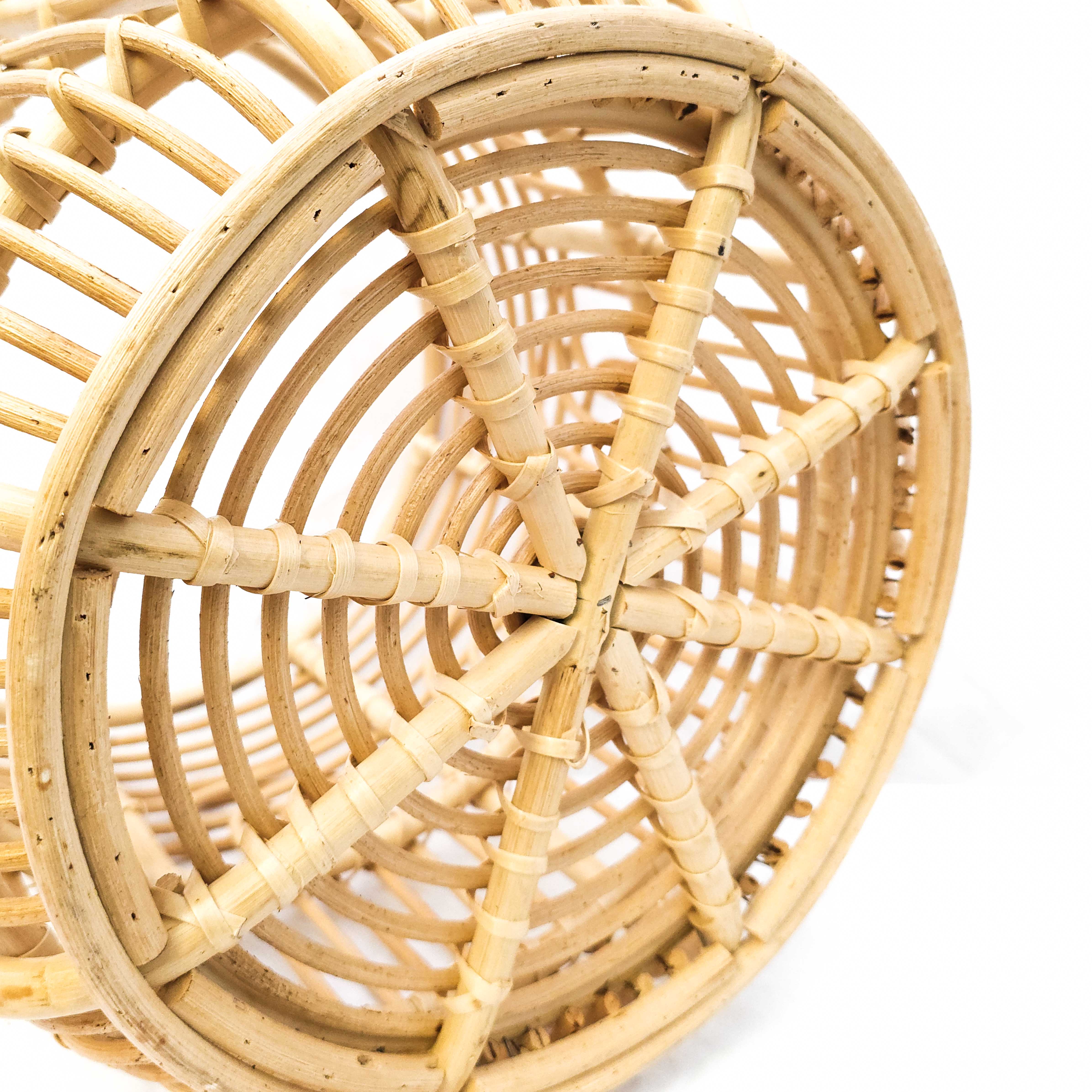 Rattan Sepet Küçük Kahverengi