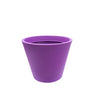 Modern ve sade tasarımlı, mor renkli Ribeira 50 plastik saksı.